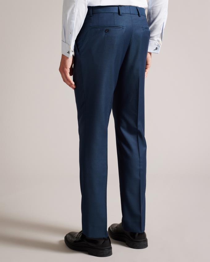 Pantalon Ted Baker Wool Blend Slim Suit Turquoise Bleu Homme | XNA-98448052